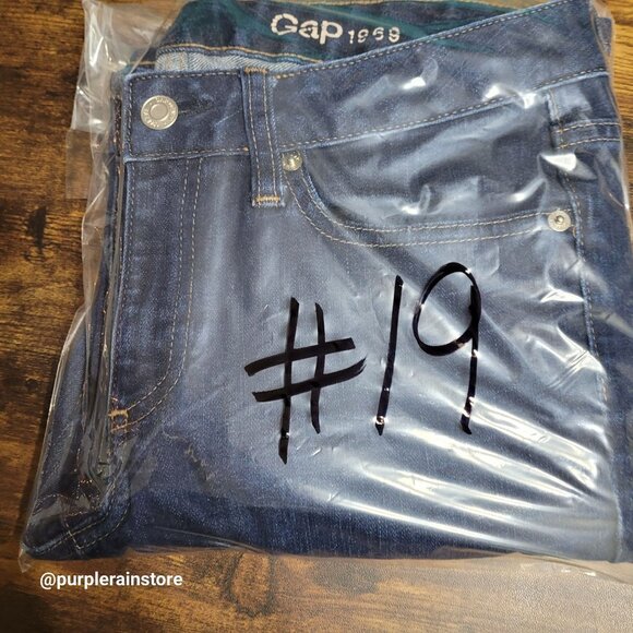 GAP Jeans 28 S Long & Lean Flare Mid Rise Dark Wash Stretch Denim Western - Picture 14 of 14